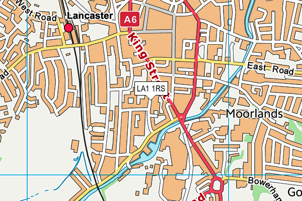 LA1 1RS map - OS VectorMap District (Ordnance Survey)