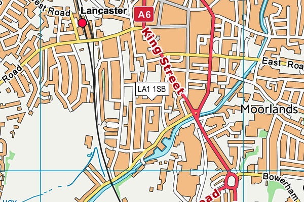 LA1 1SB map - OS VectorMap District (Ordnance Survey)
