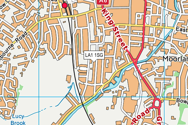 LA1 1SG map - OS VectorMap District (Ordnance Survey)