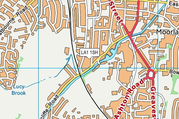 LA1 1SH map - OS VectorMap District (Ordnance Survey)
