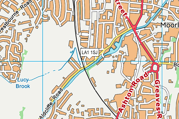 LA1 1SJ map - OS VectorMap District (Ordnance Survey)