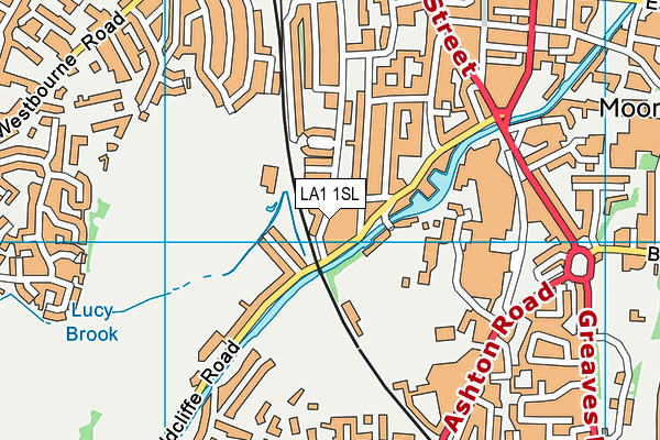 LA1 1SL map - OS VectorMap District (Ordnance Survey)