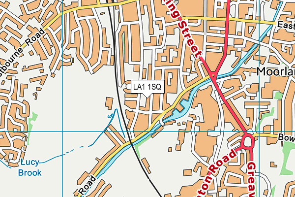 LA1 1SQ map - OS VectorMap District (Ordnance Survey)