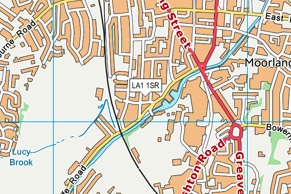 LA1 1SR map - OS VectorMap District (Ordnance Survey)