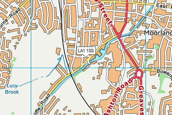 LA1 1SS map - OS VectorMap District (Ordnance Survey)