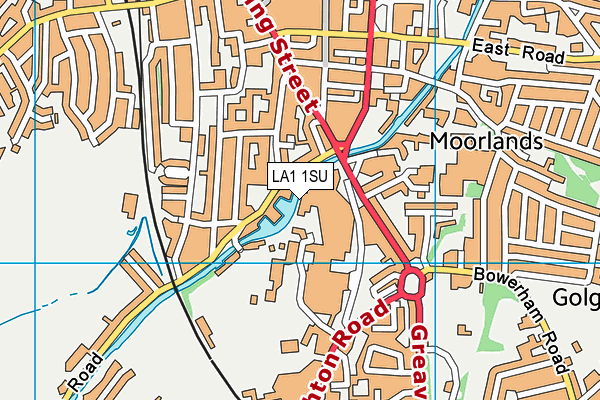 LA1 1SU map - OS VectorMap District (Ordnance Survey)