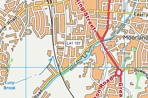 LA1 1SY map - OS VectorMap District (Ordnance Survey)