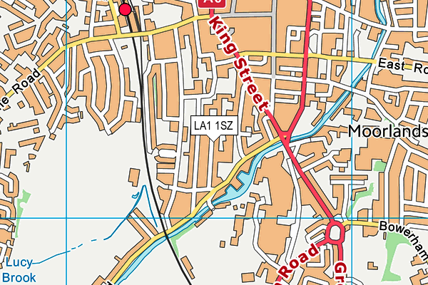 LA1 1SZ map - OS VectorMap District (Ordnance Survey)