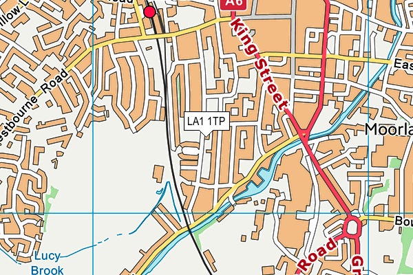 LA1 1TP map - OS VectorMap District (Ordnance Survey)