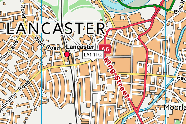 LA1 1TQ map - OS VectorMap District (Ordnance Survey)