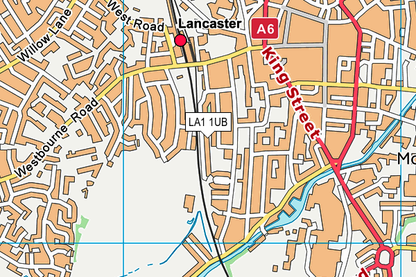 LA1 1UB map - OS VectorMap District (Ordnance Survey)