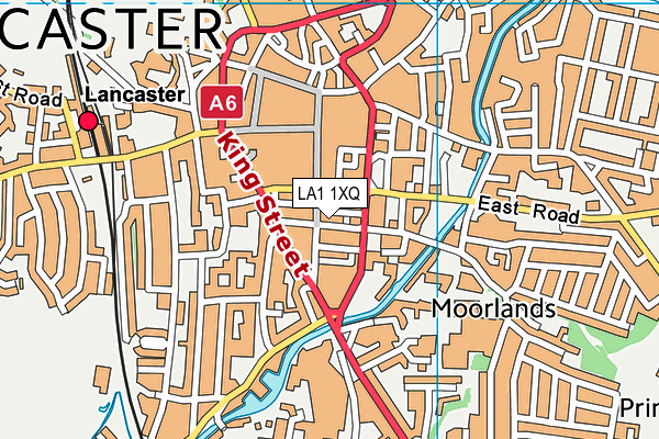 LA1 1XQ map - OS VectorMap District (Ordnance Survey)