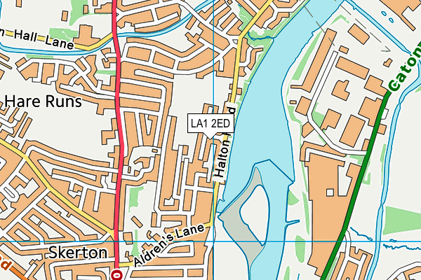 LA1 2ED map - OS VectorMap District (Ordnance Survey)