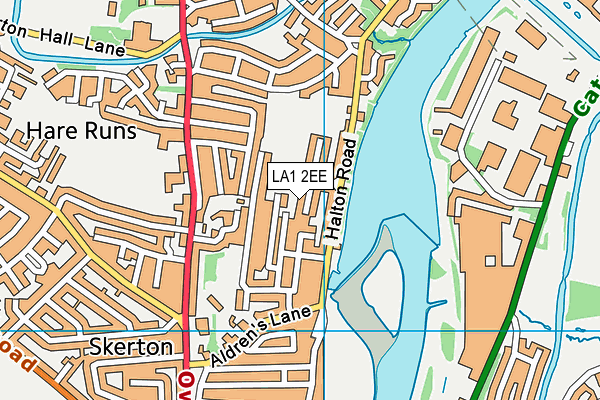 LA1 2EE map - OS VectorMap District (Ordnance Survey)