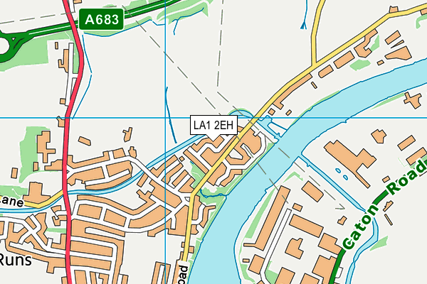 LA1 2EH map - OS VectorMap District (Ordnance Survey)