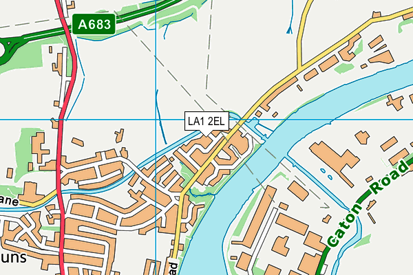 LA1 2EL map - OS VectorMap District (Ordnance Survey)