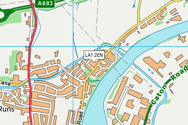 LA1 2EN map - OS VectorMap District (Ordnance Survey)