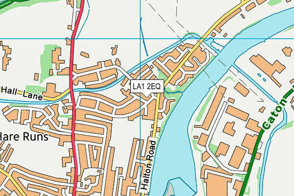 LA1 2EQ map - OS VectorMap District (Ordnance Survey)