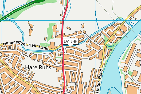 LA1 2HH map - OS VectorMap District (Ordnance Survey)