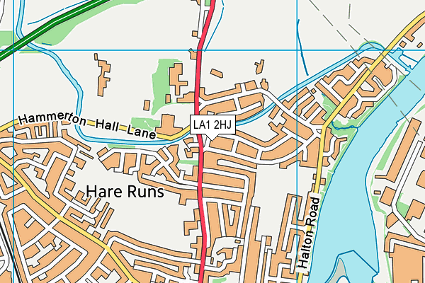 LA1 2HJ map - OS VectorMap District (Ordnance Survey)