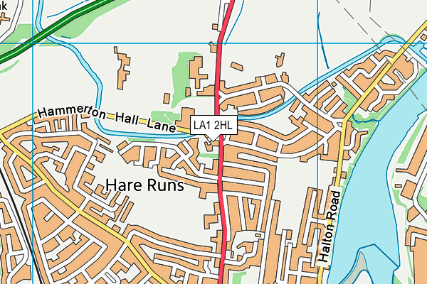LA1 2HL map - OS VectorMap District (Ordnance Survey)