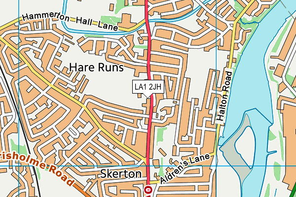 Skerton St Luke's Church of England Primary School map (LA1 2JH) - OS VectorMap District (Ordnance Survey)