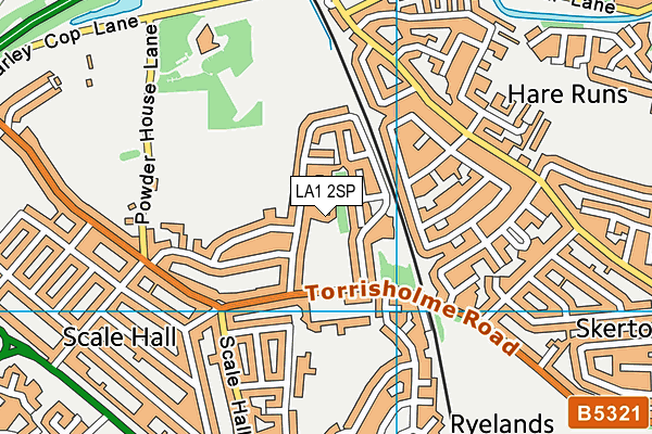 LA1 2SP map - OS VectorMap District (Ordnance Survey)