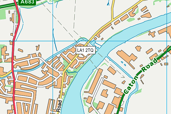 LA1 2TQ map - OS VectorMap District (Ordnance Survey)