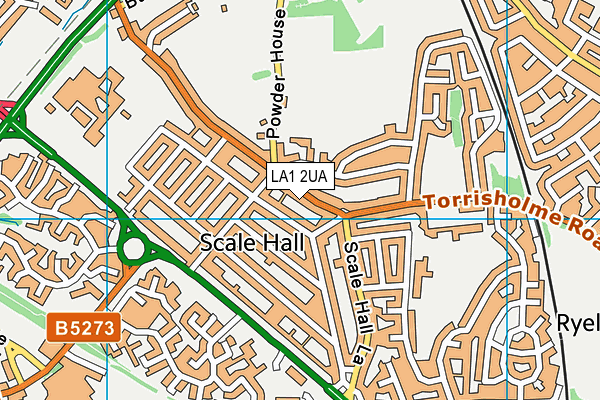 LA1 2UA map - OS VectorMap District (Ordnance Survey)