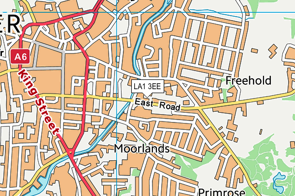 LA1 3EE map - OS VectorMap District (Ordnance Survey)