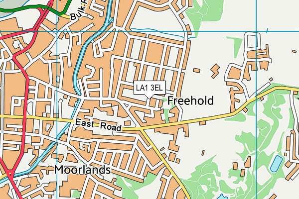 LA1 3EL map - OS VectorMap District (Ordnance Survey)