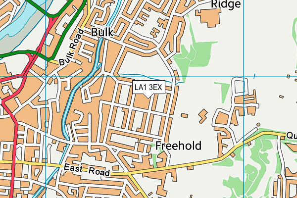 LA1 3EX map - OS VectorMap District (Ordnance Survey)