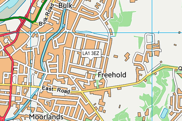 LA1 3EZ map - OS VectorMap District (Ordnance Survey)