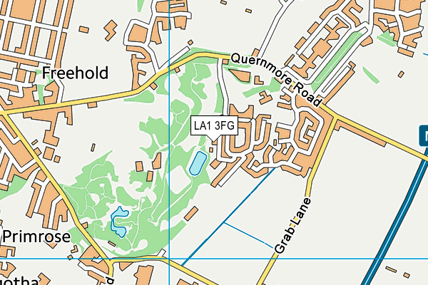 LA1 3FG map - OS VectorMap District (Ordnance Survey)