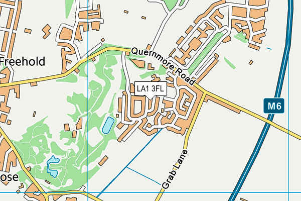 LA1 3FL map - OS VectorMap District (Ordnance Survey)