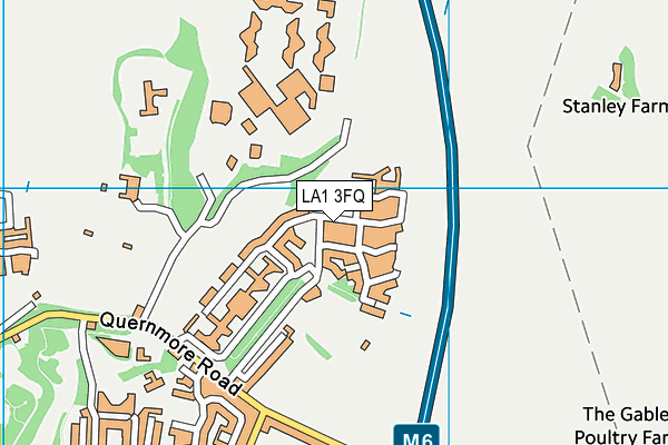 LA1 3FQ map - OS VectorMap District (Ordnance Survey)