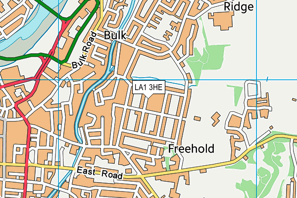 LA1 3HE map - OS VectorMap District (Ordnance Survey)