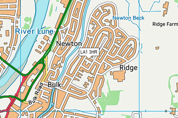 LA1 3HR map - OS VectorMap District (Ordnance Survey)