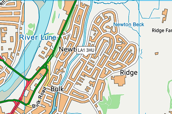 LA1 3HU map - OS VectorMap District (Ordnance Survey)