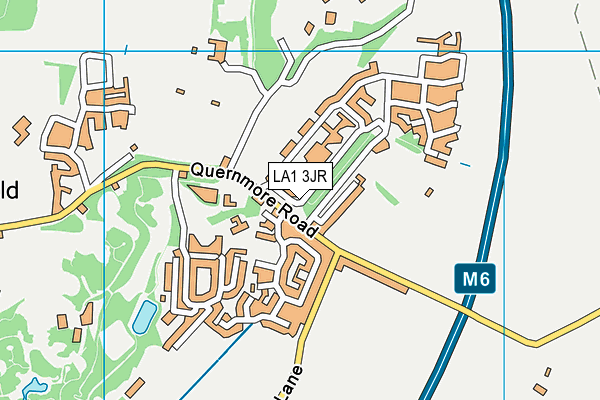 Lancaster Moor Hospital Cricket Club (Closed) map (LA1 3JR) - OS VectorMap District (Ordnance Survey)