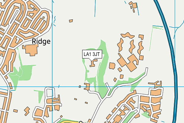 LA1 3JT map - OS VectorMap District (Ordnance Survey)