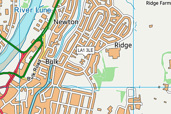Lancaster Ridge Community Primary School map (LA1 3LE) - OS VectorMap District (Ordnance Survey)