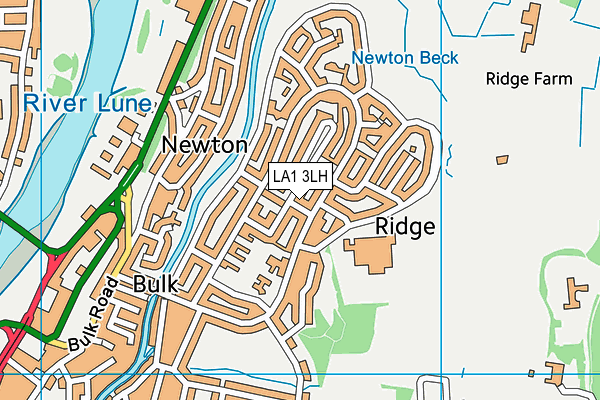 LA1 3LH map - OS VectorMap District (Ordnance Survey)