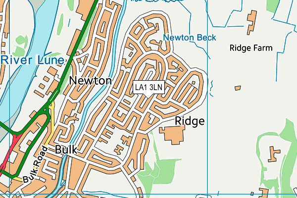 LA1 3LN map - OS VectorMap District (Ordnance Survey)