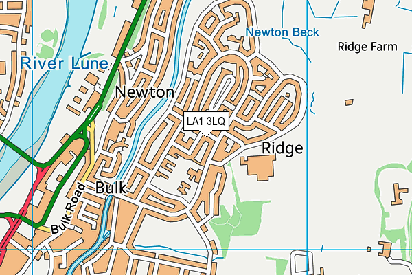 LA1 3LQ map - OS VectorMap District (Ordnance Survey)