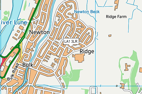 LA1 3LR map - OS VectorMap District (Ordnance Survey)