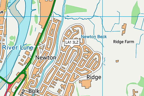 LA1 3LZ map - OS VectorMap District (Ordnance Survey)
