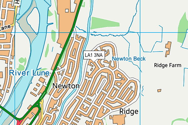 LA1 3NA map - OS VectorMap District (Ordnance Survey)