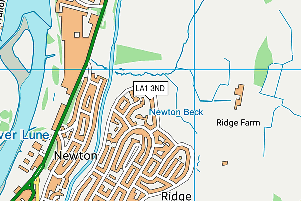 LA1 3ND map - OS VectorMap District (Ordnance Survey)