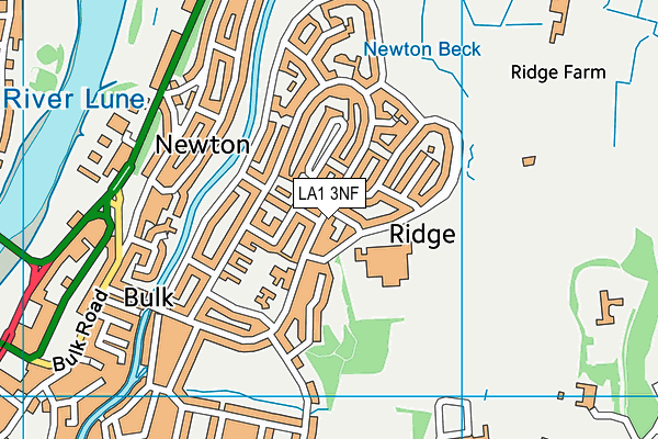 LA1 3NF map - OS VectorMap District (Ordnance Survey)
